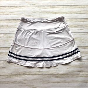 White Active Wear Skort